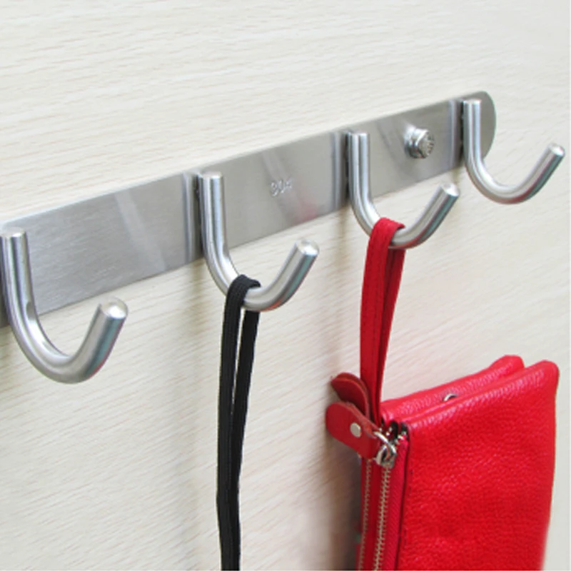 

DHL Free Shipping Stainless Steel Modern Clothes Hanger Bathroom Towel Door Rack Decorative Nail for Furniture High-quality