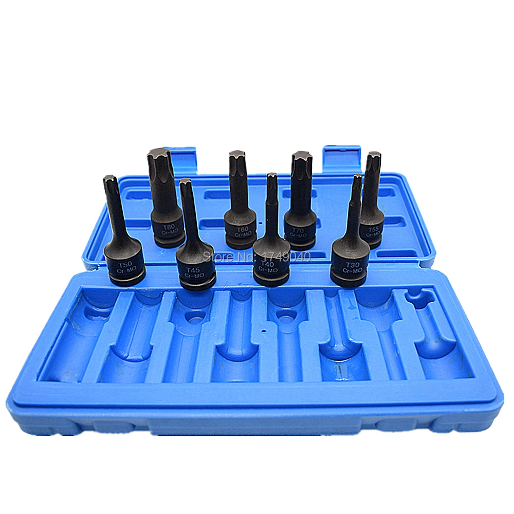 Laser Tools 4947 Air Impact Étoile Torx Bit Set sur 1/2 DRIVE T55 T60 T70 T90 T100 Laser Tools 4947 Air Impact Étoile Torx Bit Set sur 1/2 DRIVE T55 T60 T70 T90 T100