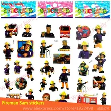 10 листов/партия пожарные Сэм наклейки 3D мультфильм Пожарный Сэм наклейки для детей подарок на день рождения игрушки
