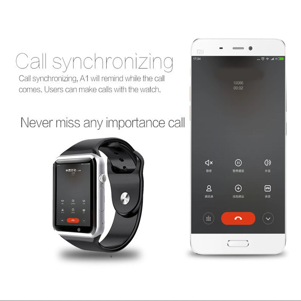 A1 Смарт часы для мужчин фитнес трекер homch Apple Android телефон Reloj умный