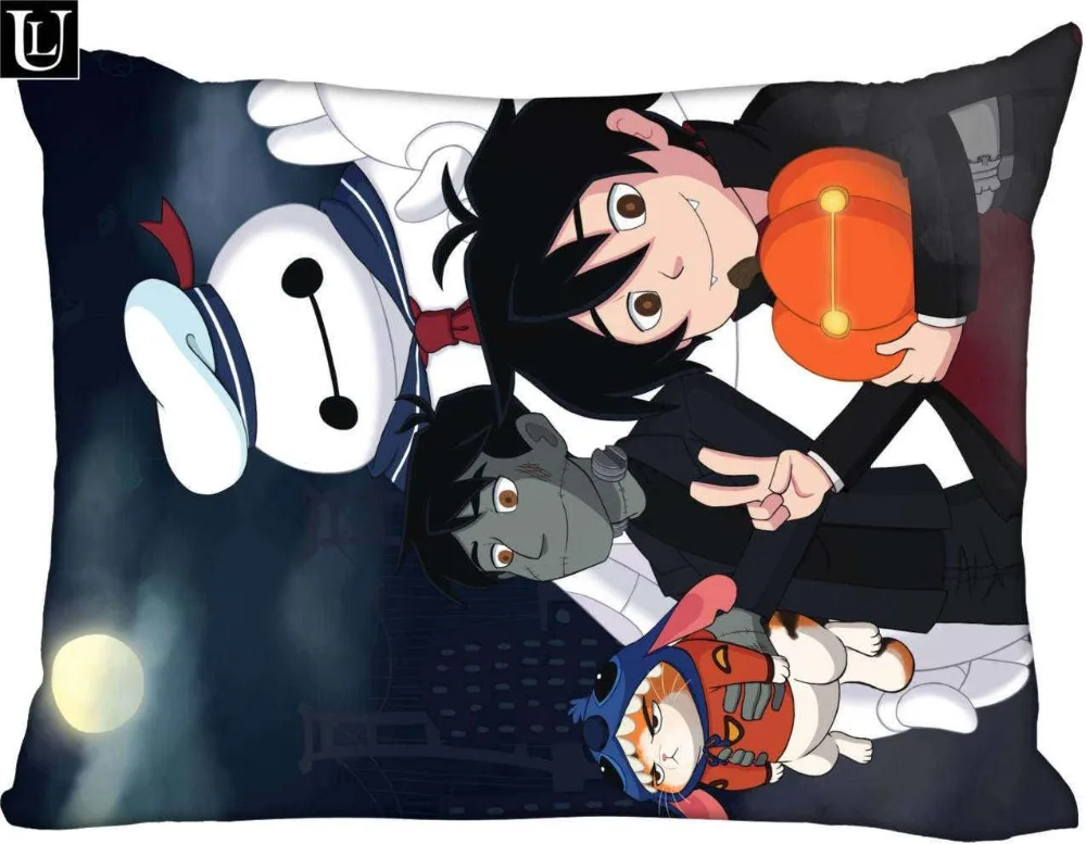 

Custom GoGo Tomago Rectangle Pillow Cover Size 45x35cm (one side) Print Custom Zipper Polyester Cotton Pillowcase more size