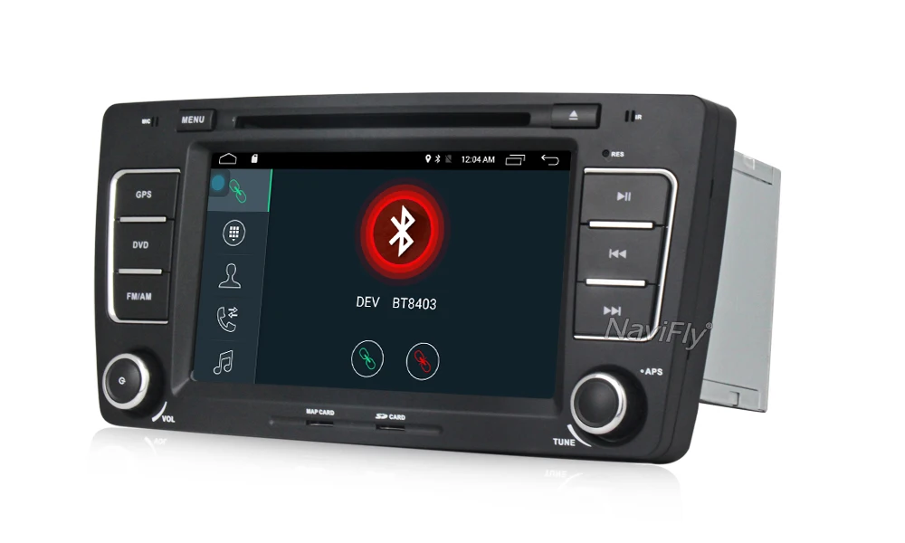Perfect NaviFly 2 din 7 inch Android car dvd player for SKODA Octavia 2009-2013 car multimedia player gps navigation 2G RAM 4G SIM Card 13