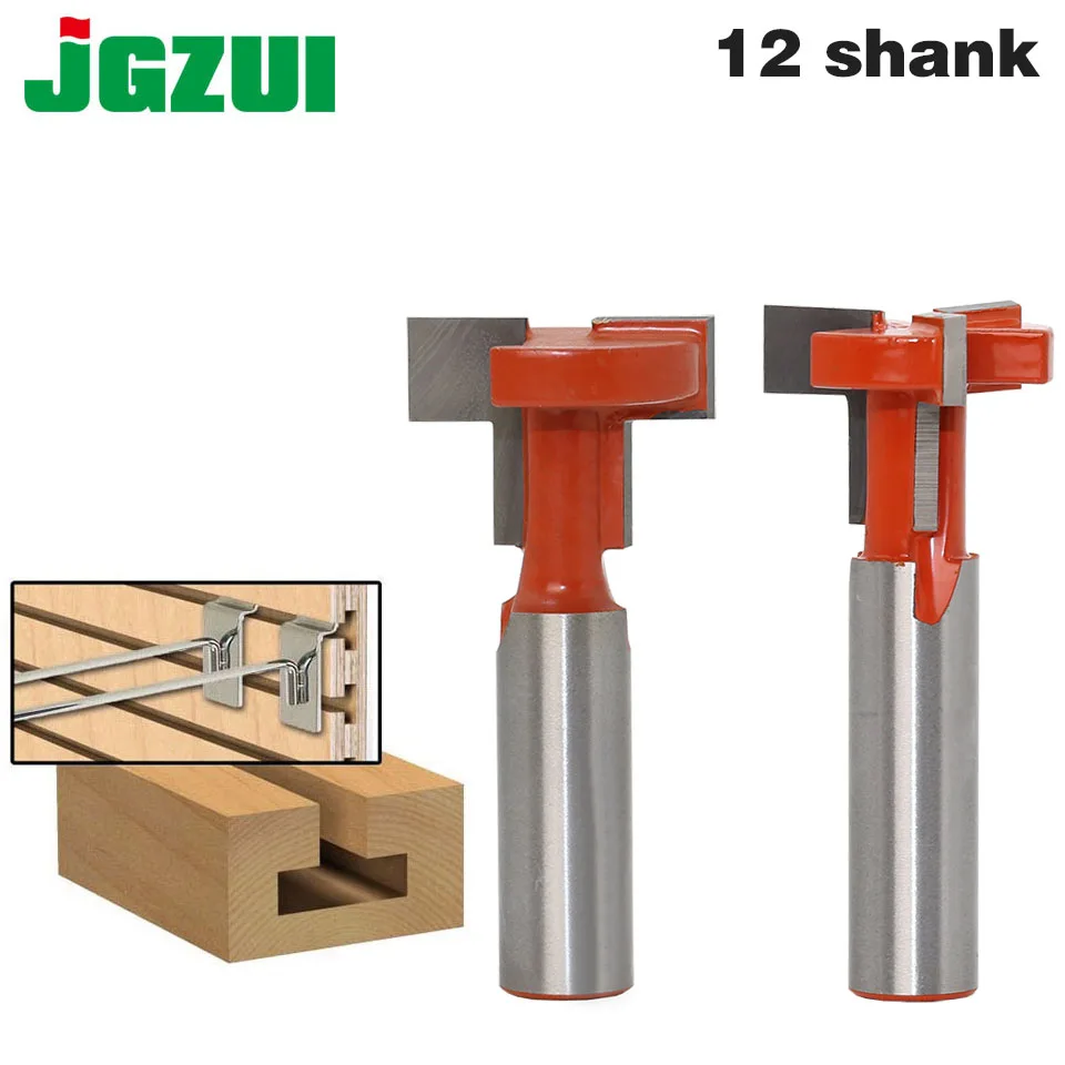  1pcs 12mm Shank Top Quality T-Slot & T-Track Slotting Router Bit For Woodworking Chisel Cutter Whol