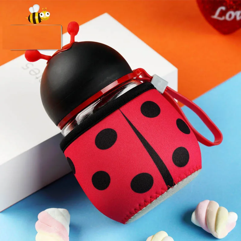 Бутылка для воды с Пчелкой и божьей коровкой RUIDA детская бутылка школьников