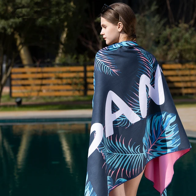 US $13.83 SANTO Quick Drying Beach Bath Towel Microfiber Magic Soft Lint Ecofriendly Cloth Camping Comfortabl