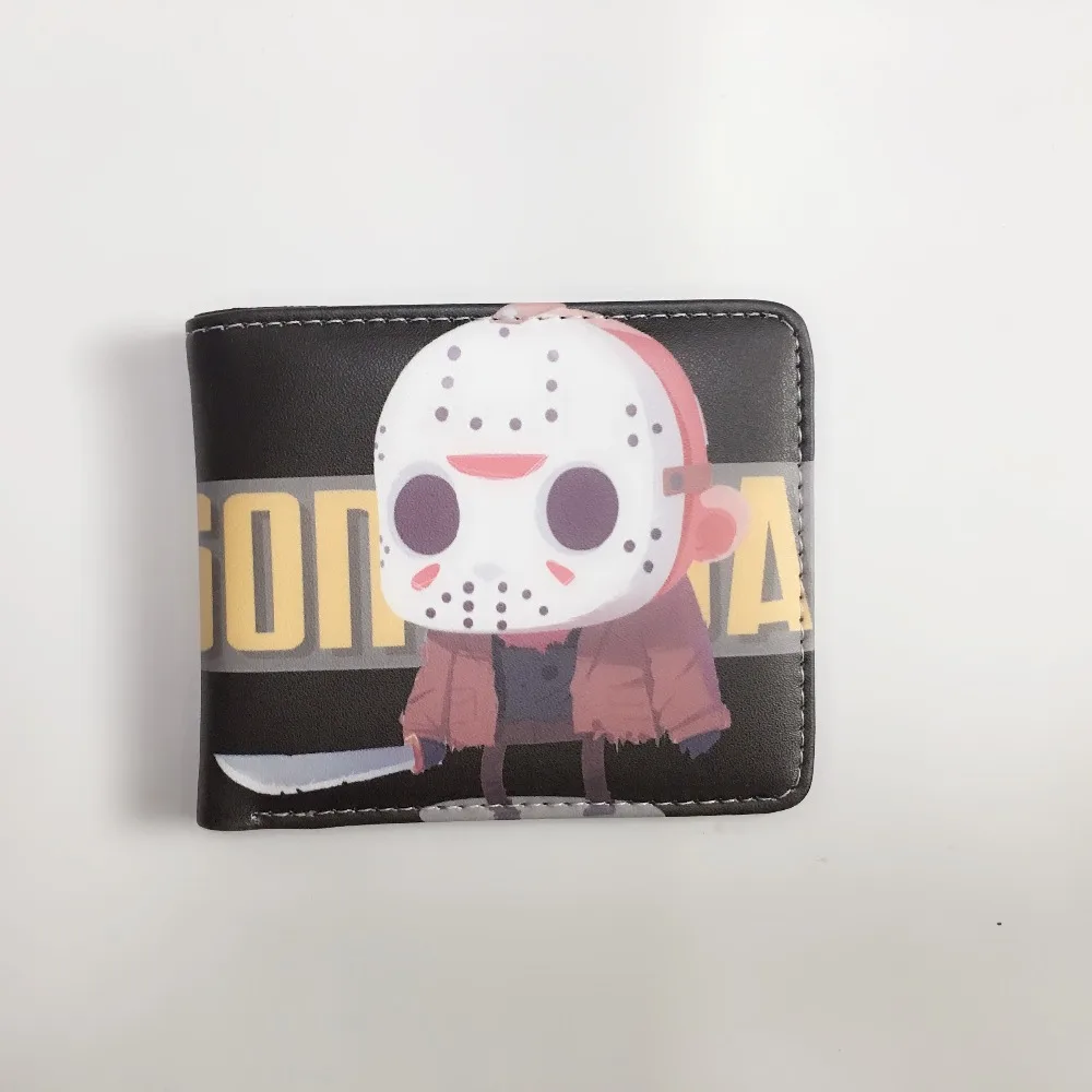 

Hot Sell Friday the 13th Short Wallet Purse Handbags Fashion Women's Cartoon Young Men Coin Purse Student Gift W1185Y