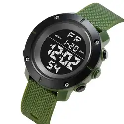 KAK мужские спортивные часы для дайвинга 30 метров электронные продукты светодиодный военный Wwatch M мужские модные повседневные часы