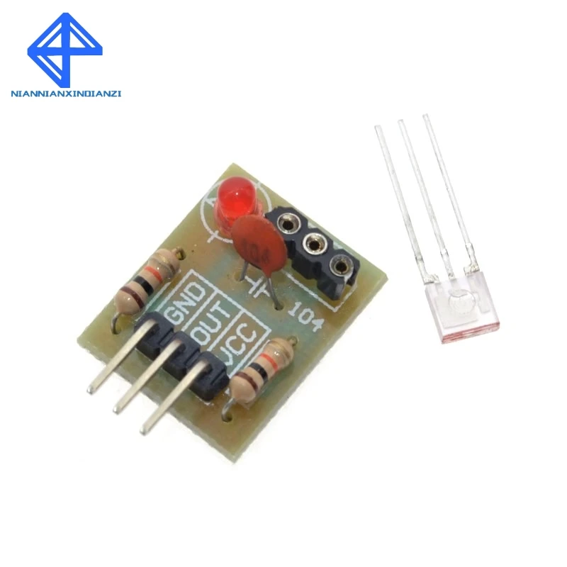 

1pcs Laser Receiver Sensor Module Non-Modulator Tube Laser Sensor Module Relay Switch High Level Low Level for Arduino