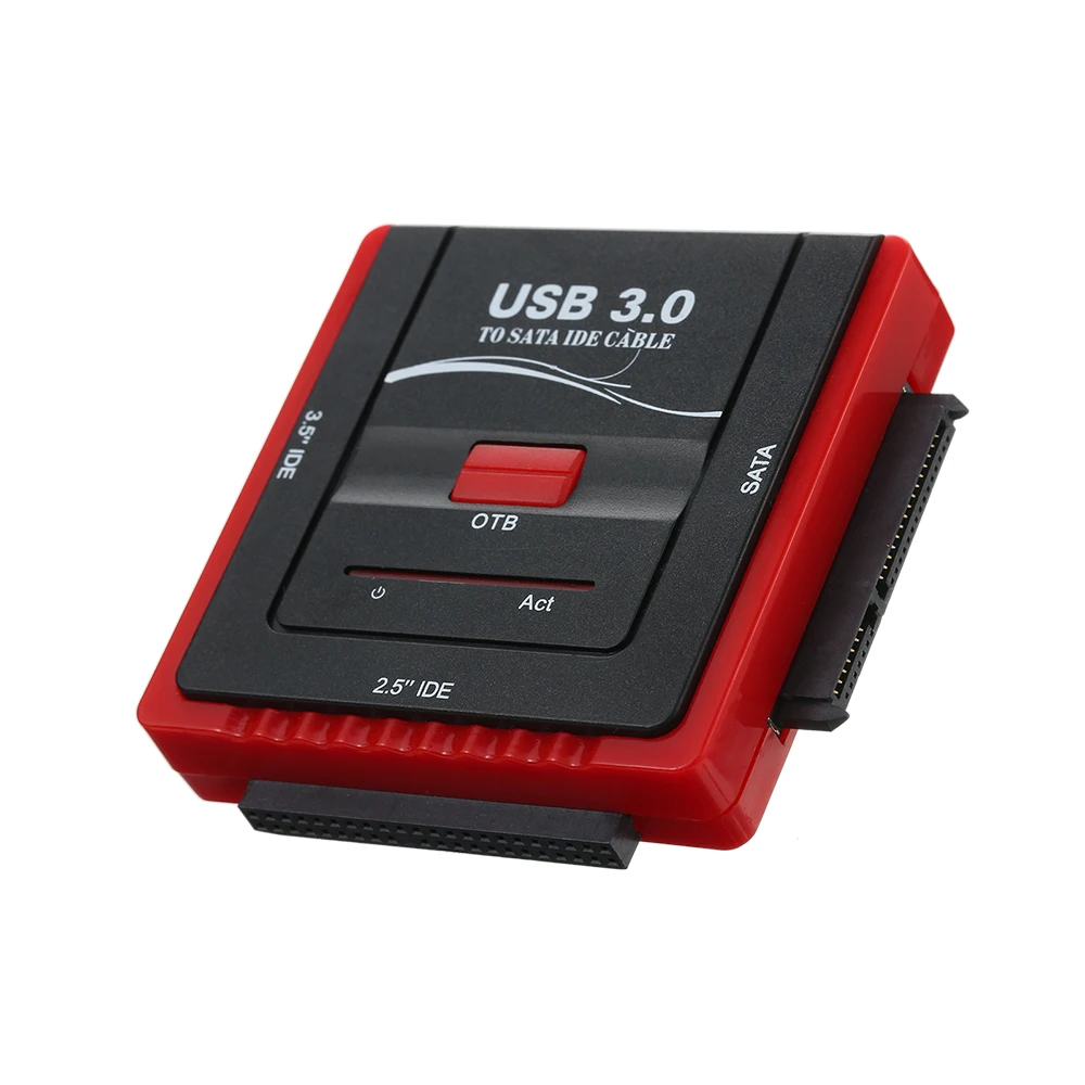

USB 3.0 To SATA/IDE Adapter Hard Disk Drive Converter for Universal 2.5/3.5 HDD/SSD Hard Drive Disk With Power Supply Black