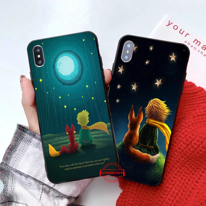 Мягкий силиконовый чехол little prince fox для iPhone 5 SE 5S 6 6S Plus 7 8 11 Pro X XS Max XR|Бамперы| |