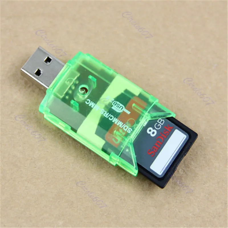 ANENG 1 шт. мини-считыватель карт памяти USB внешний SD TF M2 SDHC карта памяти адаптер для ПК ноутбук Случайный цвет