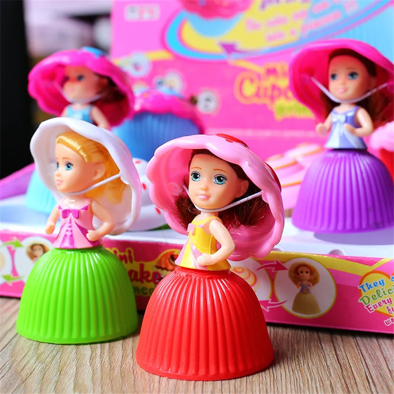 cupcake princesa bonecas brinquedos criativo transformado bonito