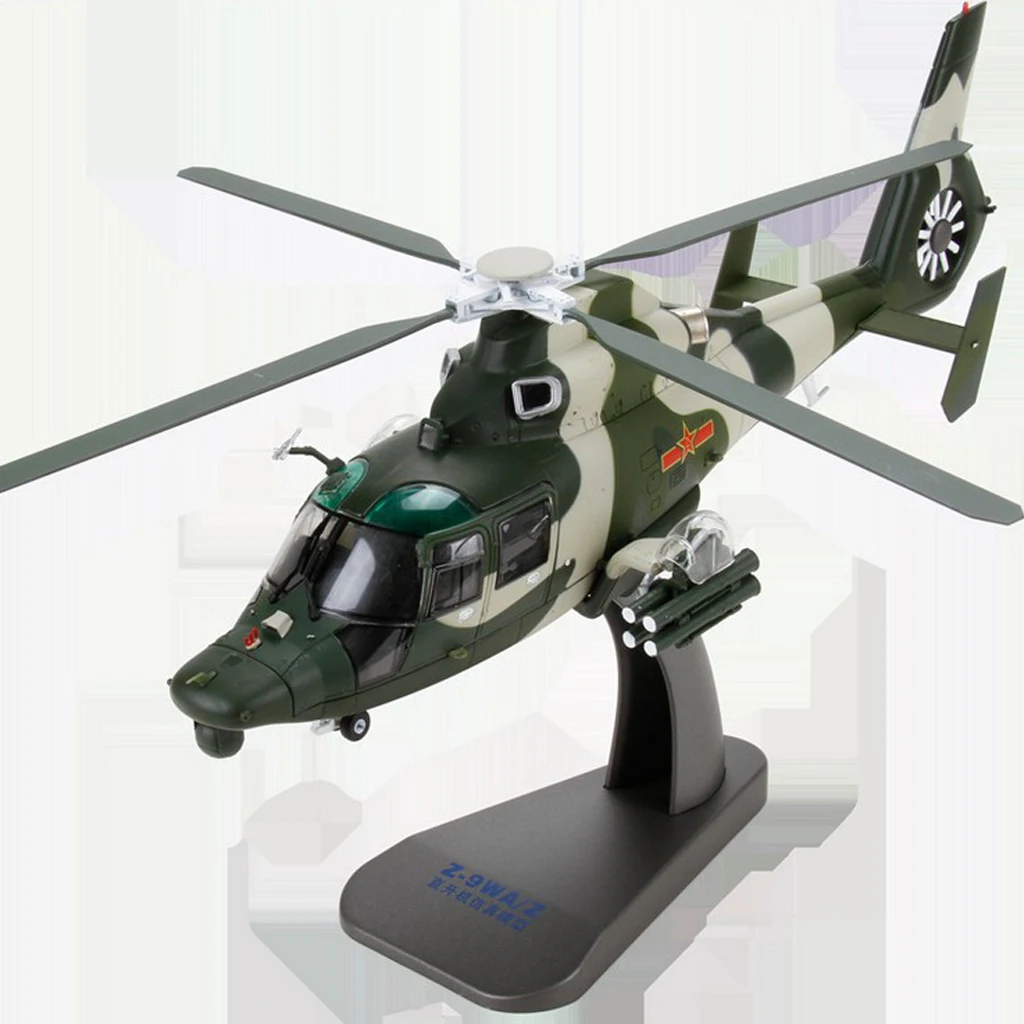HIgh Simulation 1:48 Scale Chinese Armed  Z- 9 Helicopter Model Airplane Diecast Alloy Collectables Gift Toy Souvenir