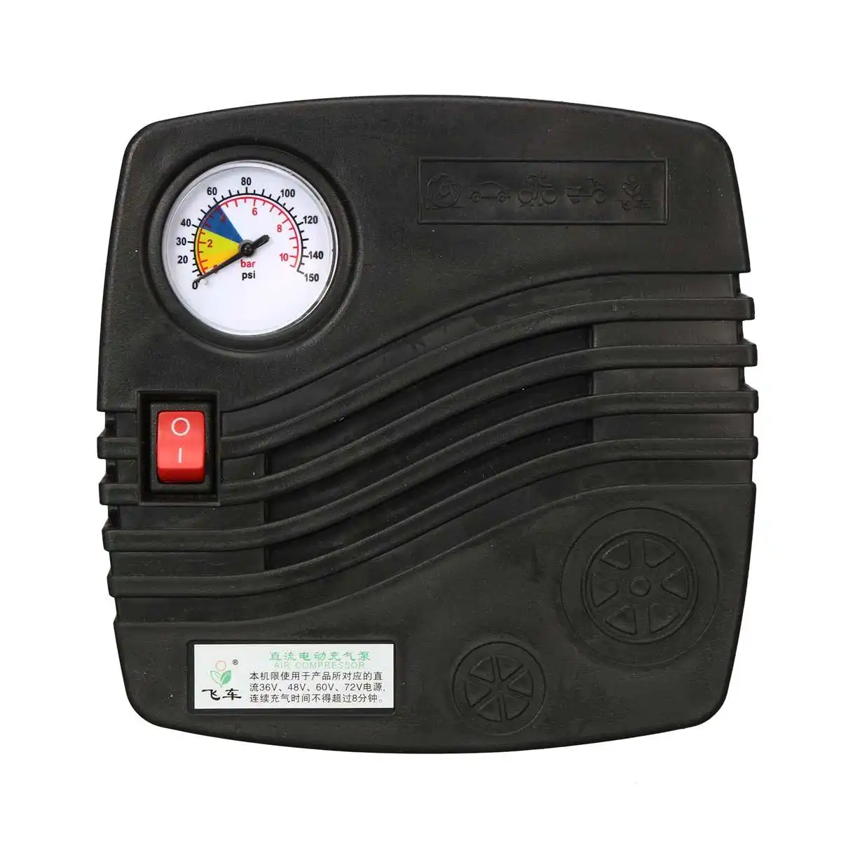 

DC 36-72V Multifunction Tire Inflator Car Portable Air Compressor Pump 150 PSI Auto Aire Pump for Car Motorcycle With Air Nozzle