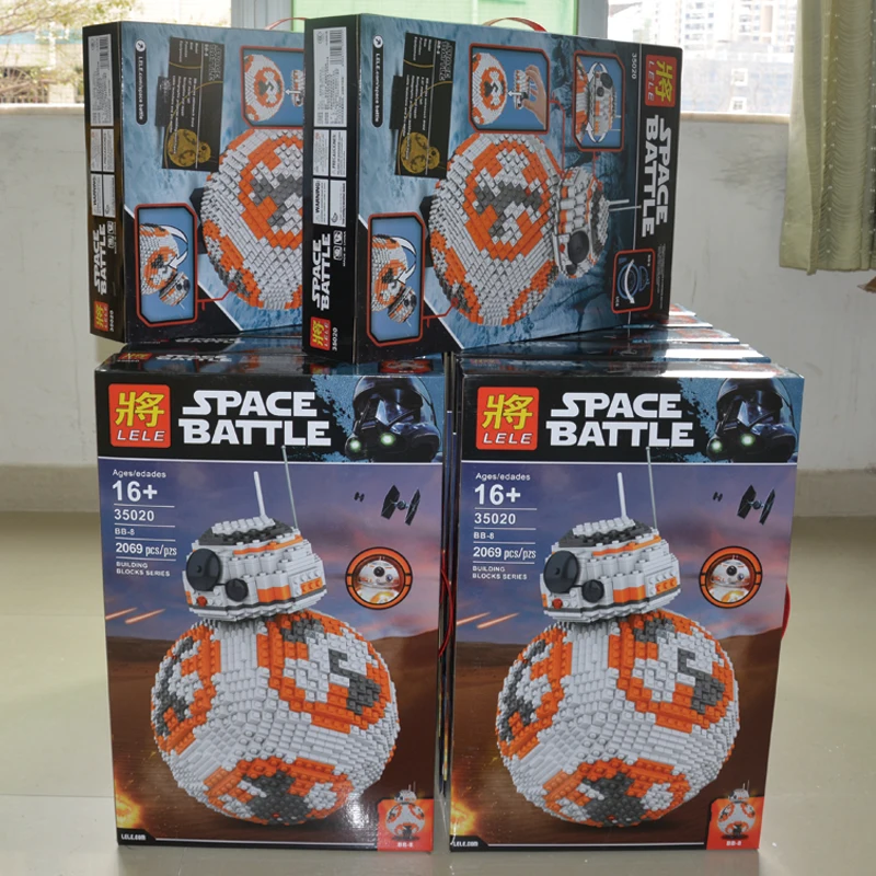 

In Stock 2017 DHL LELE 35020 UCS 2069 PCS Star Wars BB8 Robot  Model Building Block Bricks Toys Kits Set Children Gifts