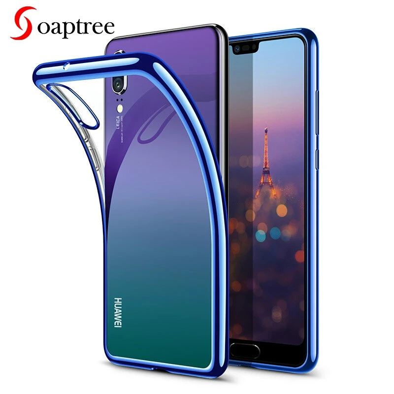 

Soaptree Silicone Case For Huawei Honor 9 Lite Honor 10 V10 8 7X 7C 7A Pro P smart Y7 Prime 2018 Y9 Y6 2017 Plated Shining