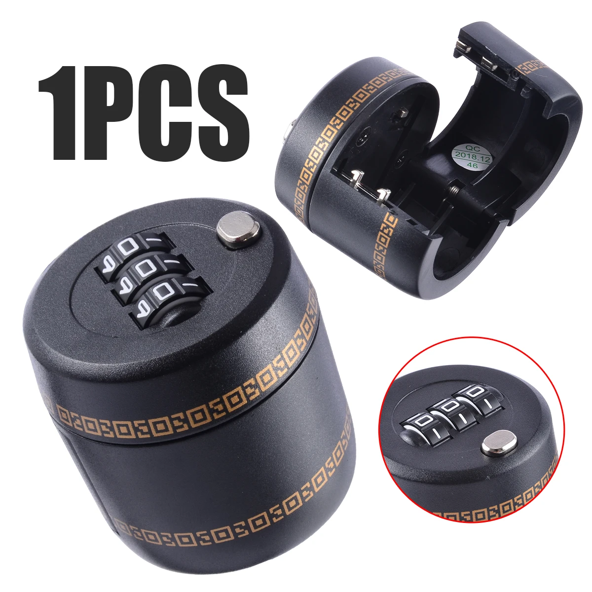 Plastic Wine Liquor Bottle Password Lock Vacuum Plug Device Stopper Lock Hardware Lock Tool