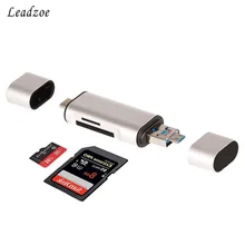 Card Reader 3 in 1 ,USB Type C , Micro-USB & USB Combo to 2-Slot TF / SD Card Reader OTG Card Adapter, Supporting Simultaneous R Card Reader 3 in 1 ,USB Type C , Micro-USB & USB Combo to 2-Slot TF / SD Card Reader OTG Card Adapter, Supporting Simultaneous R