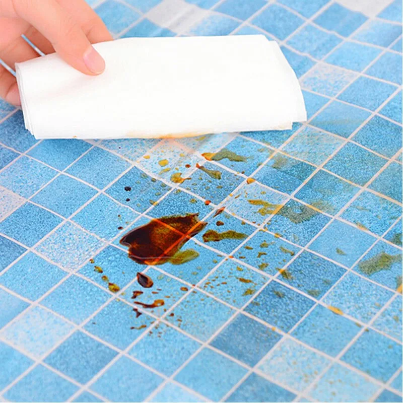 

Waterproof Mosaic Wallpaper Aluminum Foil Self Adhesive Kitchen Anti Oil Heat Resistance Bathroom Tiles Renovate Wall Sticker
