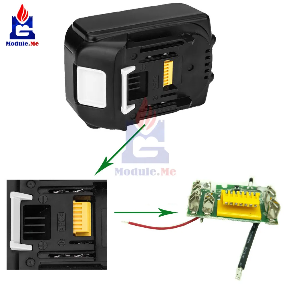 Литиевая батарея зарядное устройство защита зарядки печатная плата BL1830 BL1815 BL1845 BL1860 LXT400 18 в 3.0Ah 6A модуль
