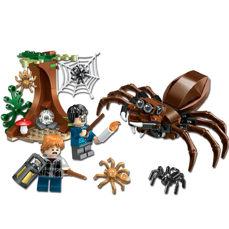 

Building Blocks Harry Magic Movie Series Aragog's Lair With Figures Compatible LegoINGly Model Bricks Set Toys For Child
