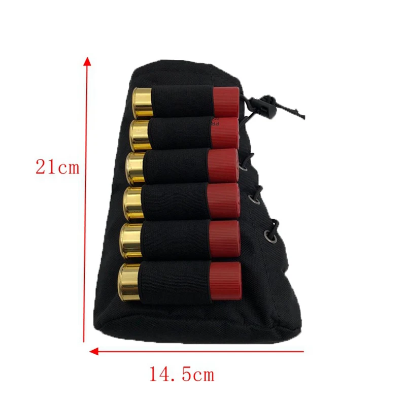 Молл Buttstock 6 Калибр патроны Чехол Держатель охотничьи сумки Держатель Пистолет Аксессуары