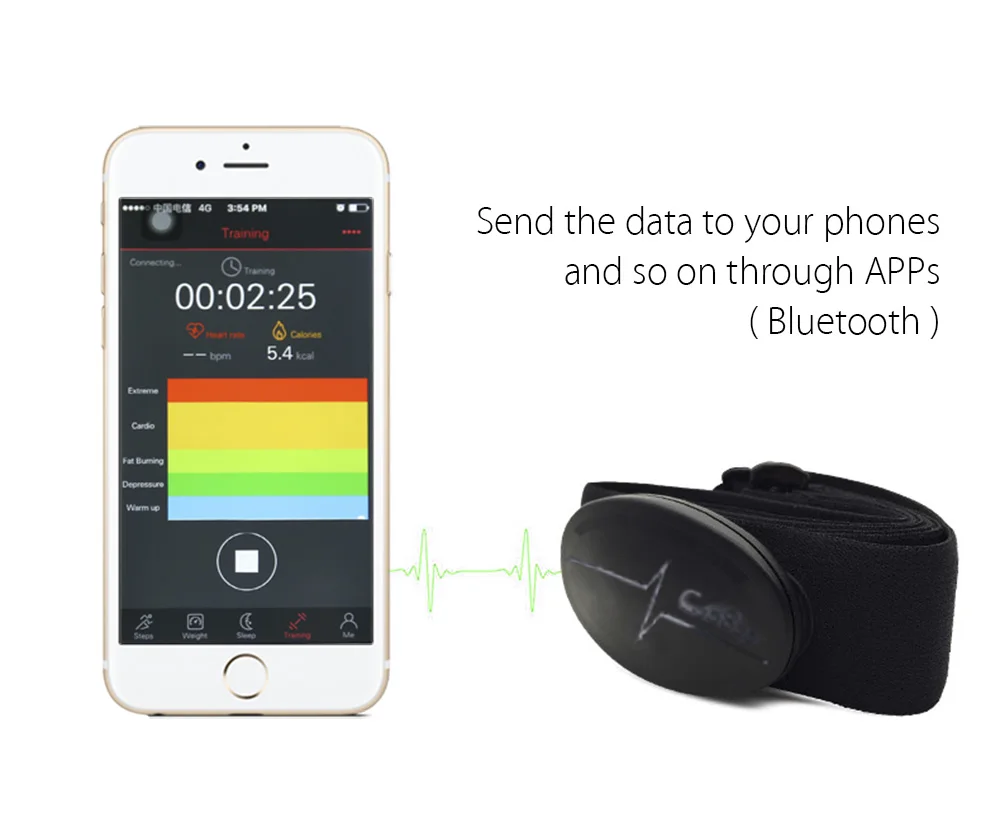 CooSpo H6 Outdoor Fitness Sport Bluetooth 4.0 ANT Heart Rate Smart Sensor Chest Strap