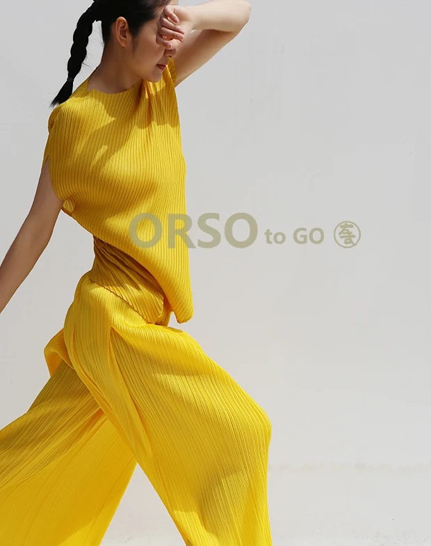 Модные топ с оборками высокие elasti o-образным вырезом женские с коротким рукавом Twill Асимметричная футболка