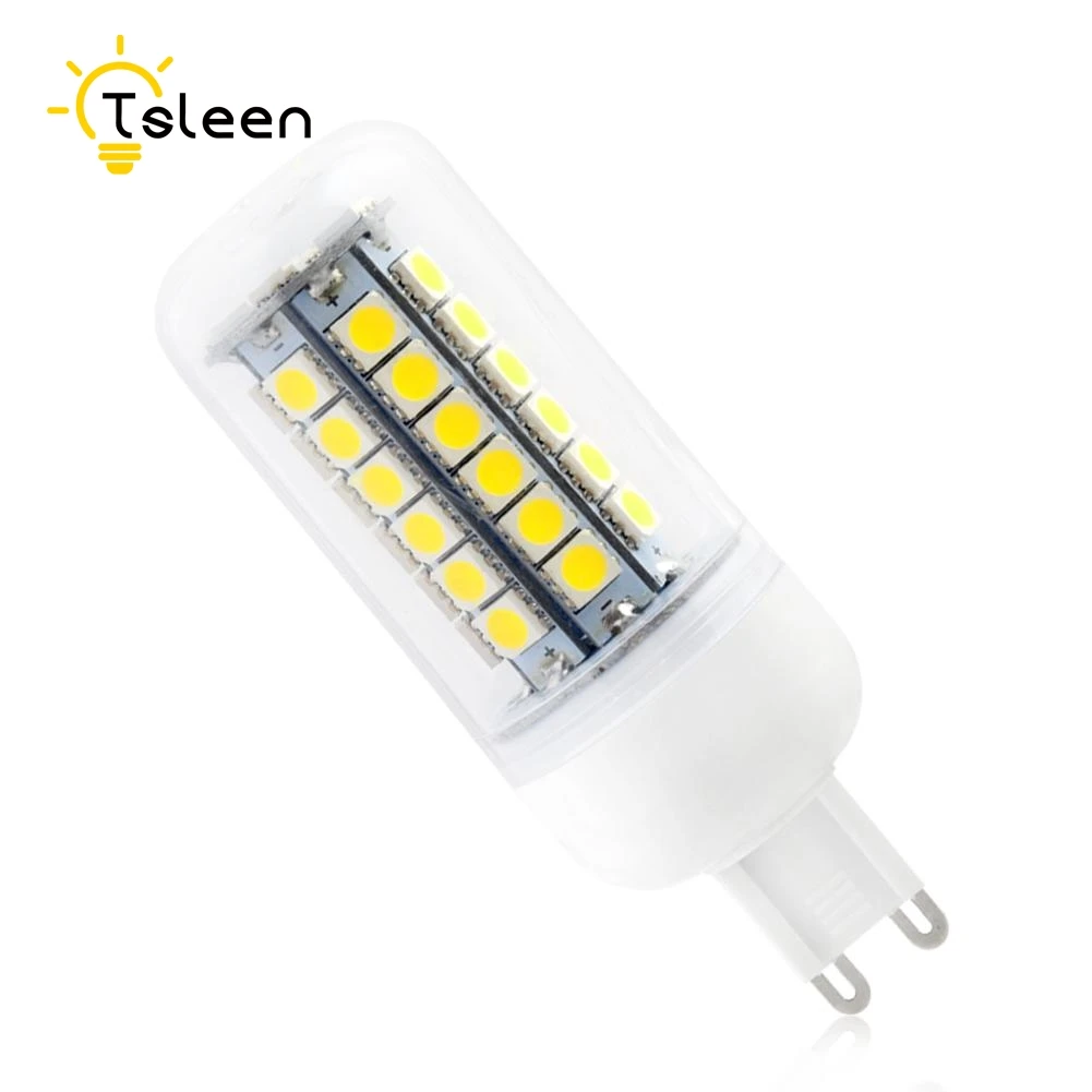 TSLEEN светодиодная кукурузная лампа E27 E14 B22 G9 светодиодные лампы AC 220 V 9 Вт 11 Вт 12 Вт 13 Вт 15 Вт SMD 5050 светильник-прожектор светодиодный налобный фонарь лампы в форме свечи люстра