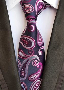 

8CM Men's Formal Tie Jacquard Woven Silk Necktie for Husband Boyfriend Gift