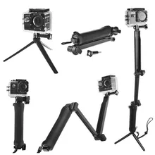 Shoot 3 way waterproofs ELF IE grip mono pod tripod mount for gopro hero 5 4 3+/3/2 session is millet camera accessories SJ4000