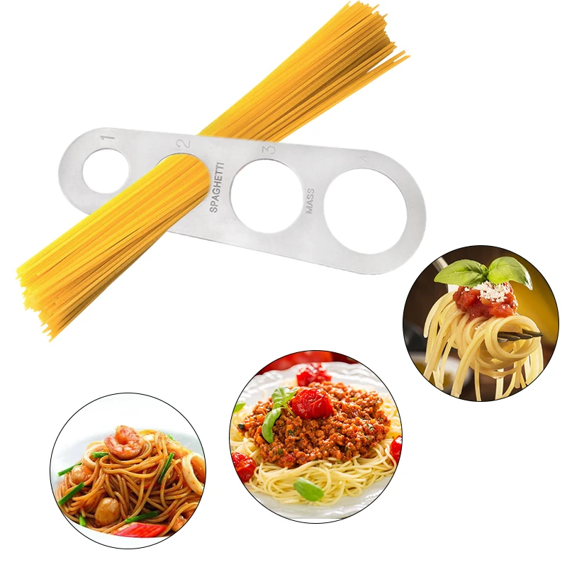 1 шт. 4 отверстия Измеритель для спагетти Паста Лапша легко использовать лапши измеритель кухонные аксессуары из нержавеющей стали