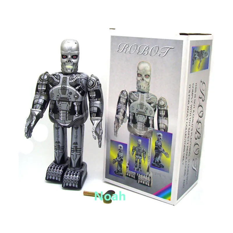 

9"Robot Skeleton tintoy MS288 Decoration Feature Birthday Gift Metal Action Figure Collectible Model Toy BOX 23CB B157