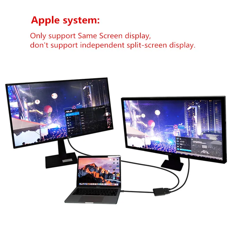 DZLST USB C к HDMI Двойной адаптер Тип 3 1 штекер двойному Женский конвертер 4 30 Гц UHD видео