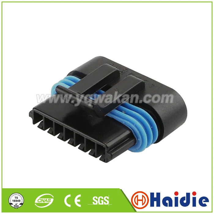 Free shipping 2sets 7pin auto water temperature sensor plug connector wiring cable electrical waterproof connector