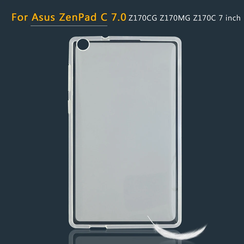 Силиконовый чехол для Asus Fonepad 7 8 FE380CG/ZenPad 10 8 7/Zen Pad 3S 10/C 7,0/S 8,0 Z301M Z380M Z380KL Z170C Мягкий ТПУ чехол - Цвет: ZenPad C 7 Z170CG