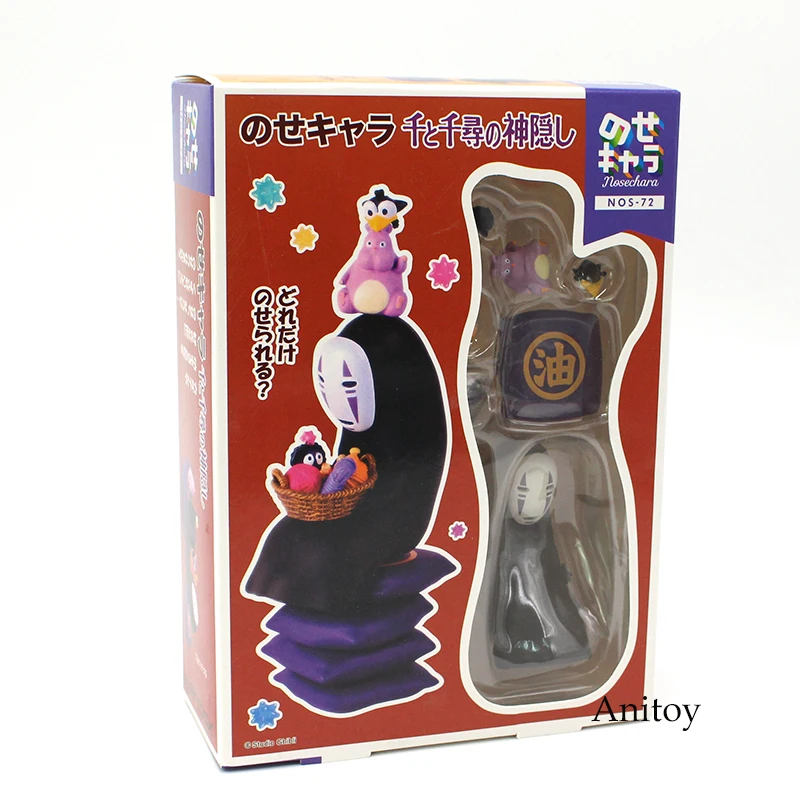 Аниме Унесенные призраками Nosechara без лица человек Безликий человек ПВХ фигурка Коллекционная модель игрушки 7 см Хаяо Миядзаки Ghibli