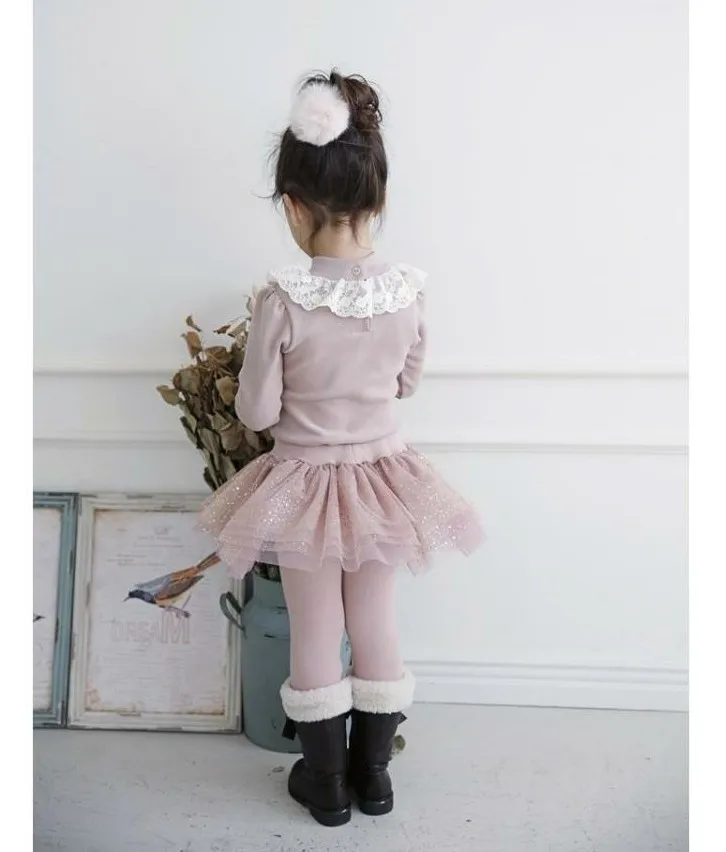 Новое поступление сетчатыми оборками Юбки и штаны для девочек, Лидер продаж в Корейском стиле с эластичной резинкой на талии, облегающие, одноцветные детские осенние леггинсы, панталоны