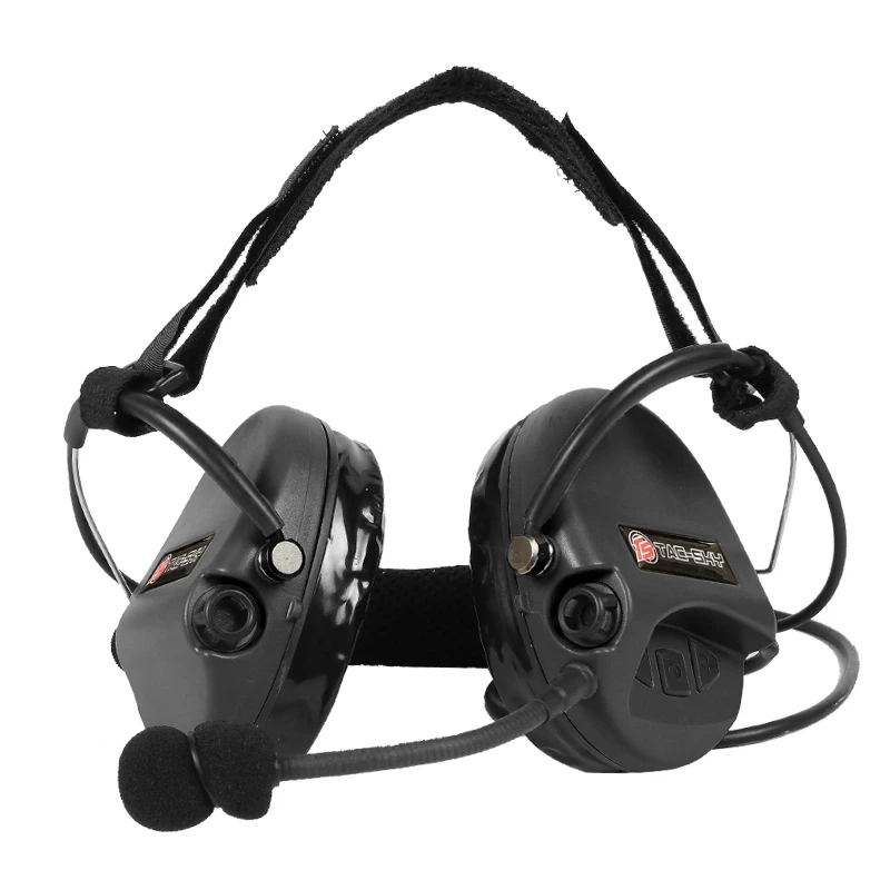 TAC-SKY TCI LIBERATOR II  SORDIN Silicone earmuff version Noise reduction pickup headset-BK