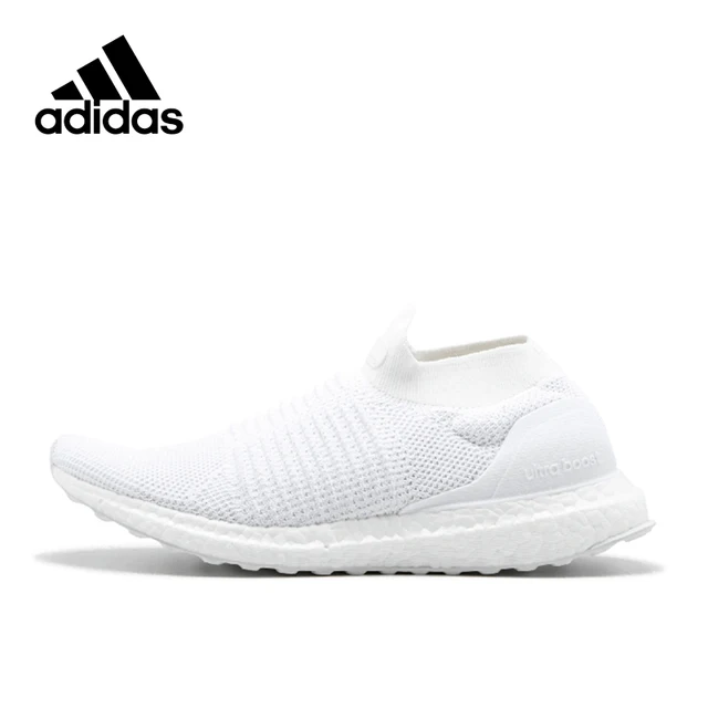 adidas laceless shoes white