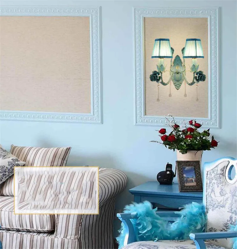 Luxury crystal blue pendant light (16)