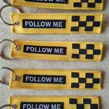 Следуй за мной Вышивка на обе стороны мешок тег