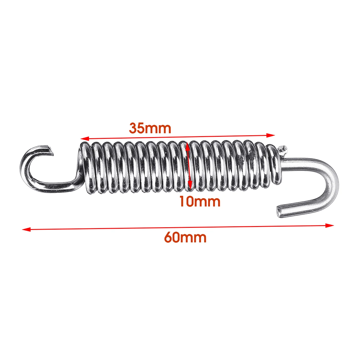 1 пара универсальные мотоциклетные выхлопные пружины из нержавеющей стали 60 мм расширительные камеры выхлопная труба удлинительная пружина