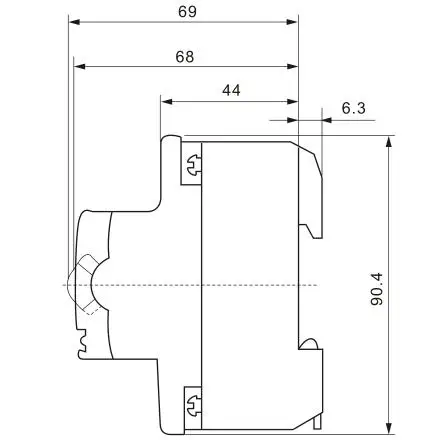 ManHua 4 полюса 30mA 63A остаточный ток Rcd F364 автомат защити цепи