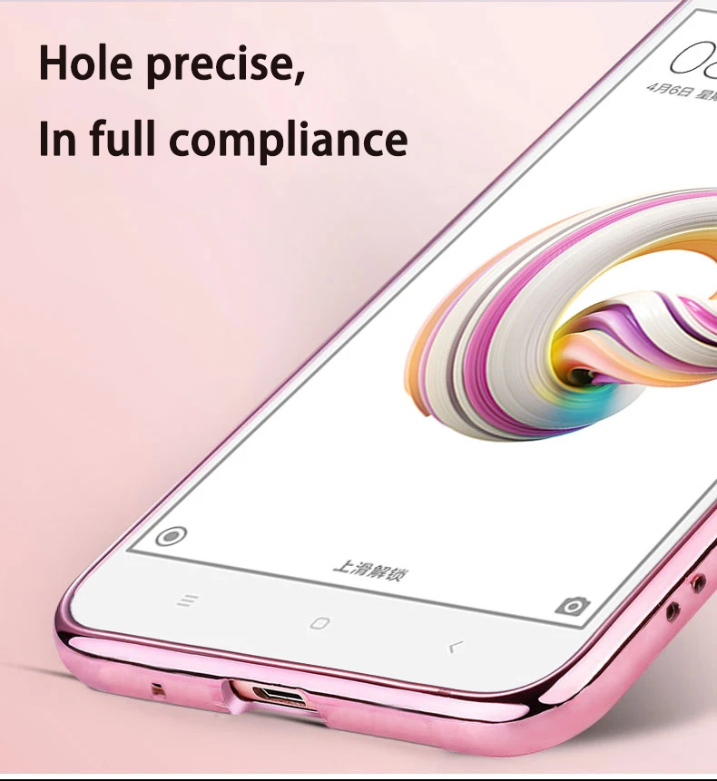 Мягкий чехол из ТПУ для Xiaomi Redmi Примечание 5A Note Prime блестящий с цветком роскошным