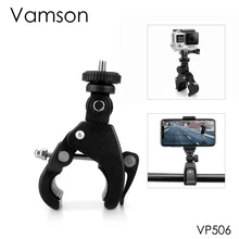 Vamson для GoPro Hero 7 6 5 4 Черные Аксессуары для велосипеда, велосипеда, мотоцикла, зажим для DJI OSMO Action для xiaomi yi-VP506