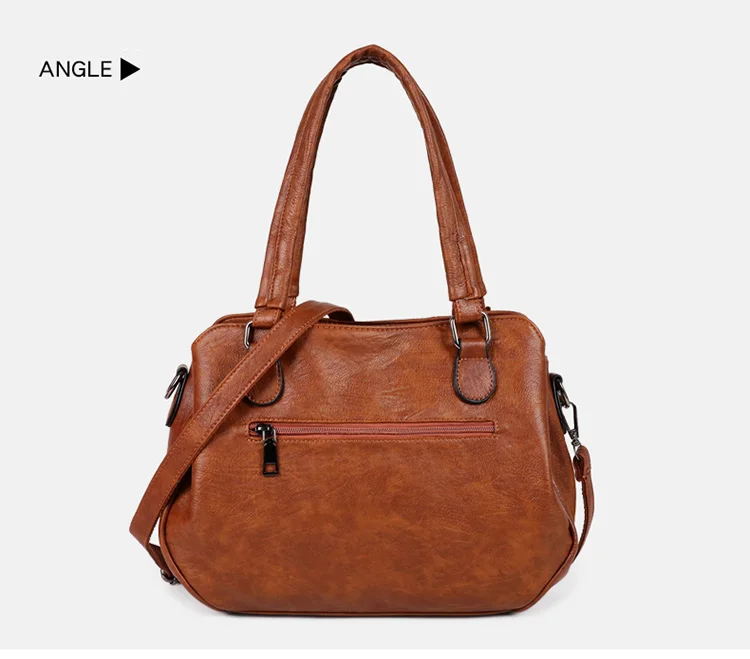 ombro de couro de luxo moda casual lady tote