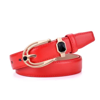 

Lady Genuine Leather Belt Girls Fashion Belt Manufacturer Diamond Decoration Waistband Female Fashion Casual Waist Belt B-8400