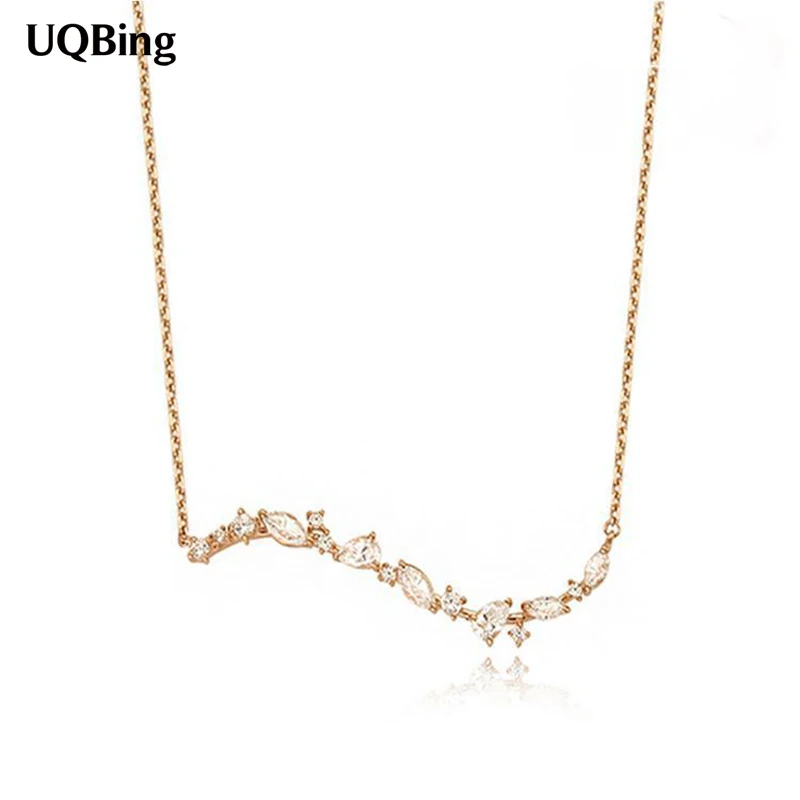 

New Arrival Drop Shipping 925 Sterling Silver Necklaces Crystal Rhinestone Pendants&Necklaces Jewelry Collar Colar
