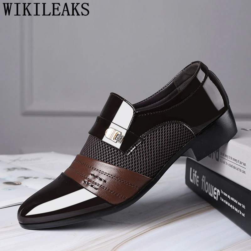 

italian shoes men elegant classic shoes men formal coiffeur loafers men suit shoes brand big size sepatu slip on pria ayakkabi